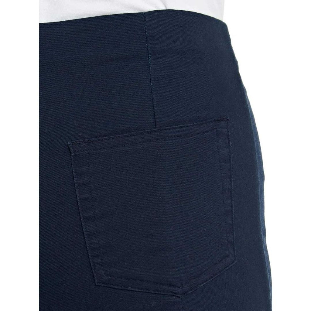 PENNY PLAIN Navy Twill Cropped Trousers - Beales department store