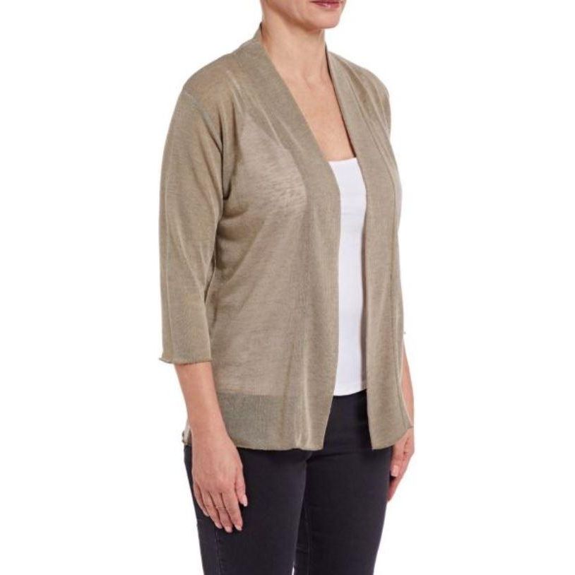 PENNY PLAIN Sage Open Front Shrug - Beales department store