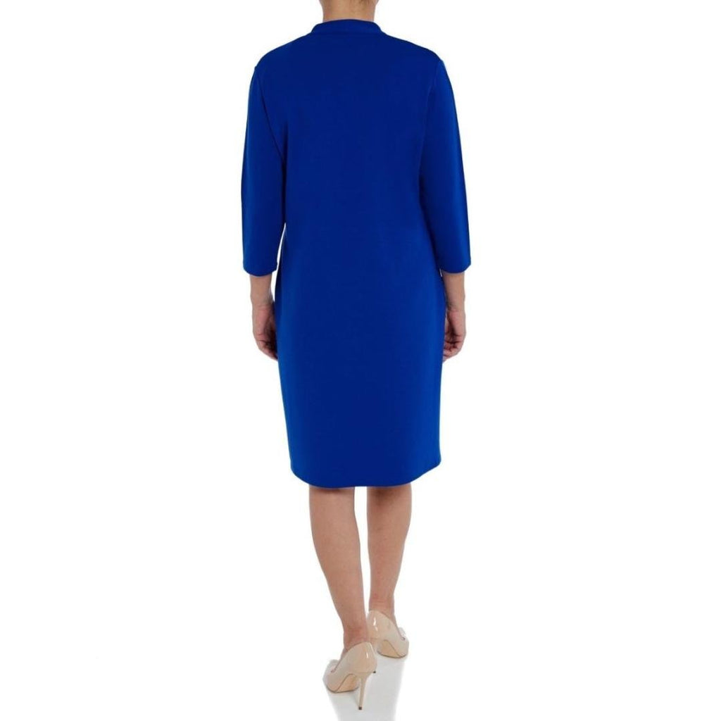 PENNY PLAIN Sapphire High Back V - neckline Dress - Beales department store