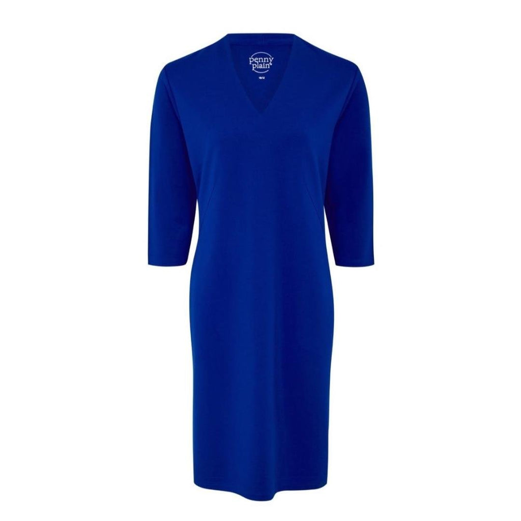 PENNY PLAIN Sapphire High Back V - neckline Dress - Beales department store