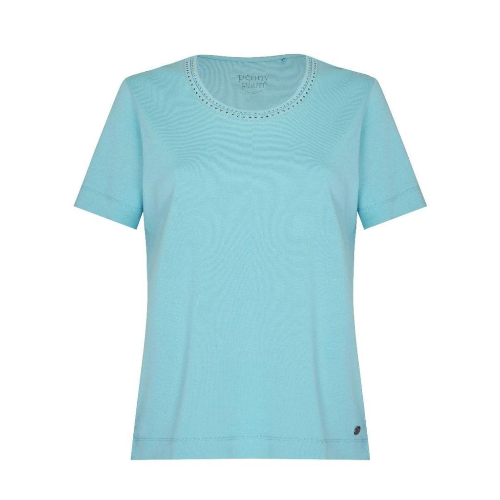 PENNY PLAIN Turquoise Nail Head Top - Beales department store