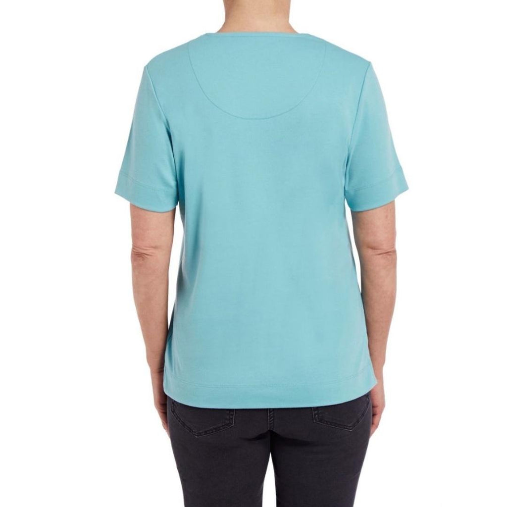 PENNY PLAIN Turquoise Nail Head Top - Beales department store