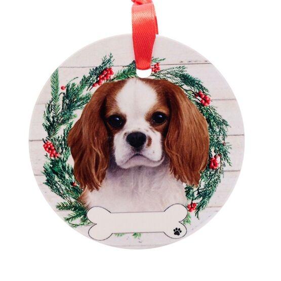 Pets Ceramic Christmas Hanging Decoration Cavalier King Charles Spaniel - Beales department store