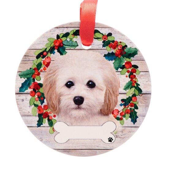 Pets Ceramic Christmas Hanging Decoration Cockapoo - Beales department store