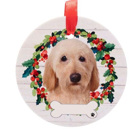 Pets Ceramic Christmas Hanging Decoration Labradoodle - Beales department store