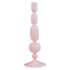 Pink Glass Bubble Dinner Candle Holder- 1 Inner Pack