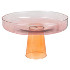 Pink and Orange Glass Cake Stand- 1 Inner Pack