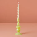 Green Glass Bubble Dinner Candle Holder- 1 Inner Pack