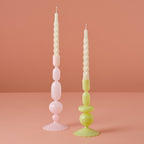 Green Glass Bubble Dinner Candle Holder- 1 Inner Pack