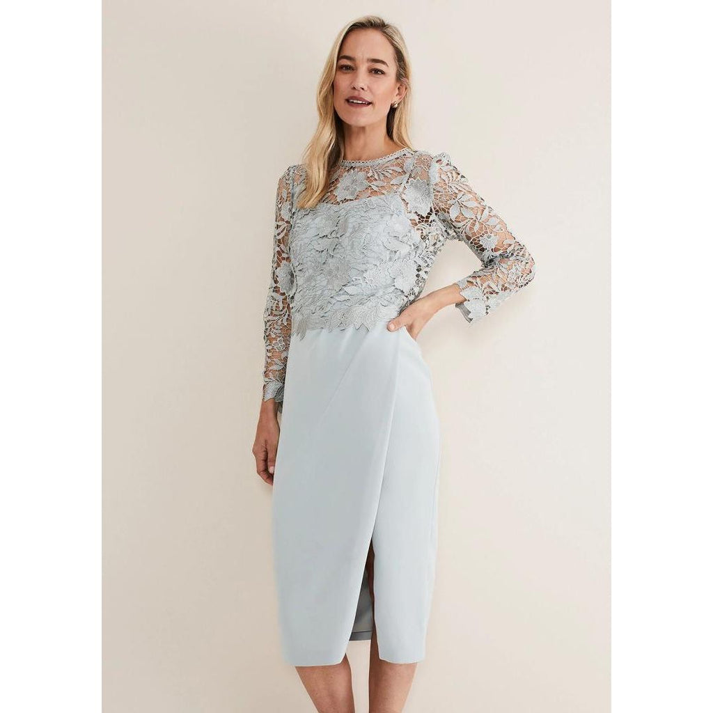 Phase Eight Adeline Double Layer Dress - Eau De Nil - Beales department store