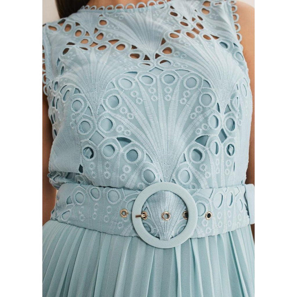 Phase Eight Amora Lace Bodice Dress - Peppermint - Beales department store