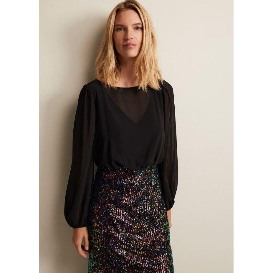 Phase Eight Angel Sequin Mini Dress - Multi - Beales department store