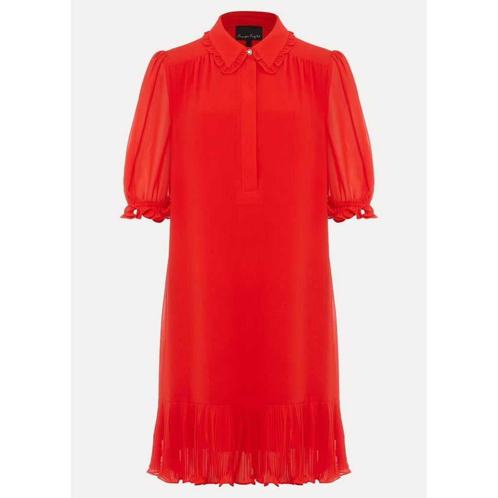 Phase Eight April Chiffon Mini Dress - Red - Beales department store