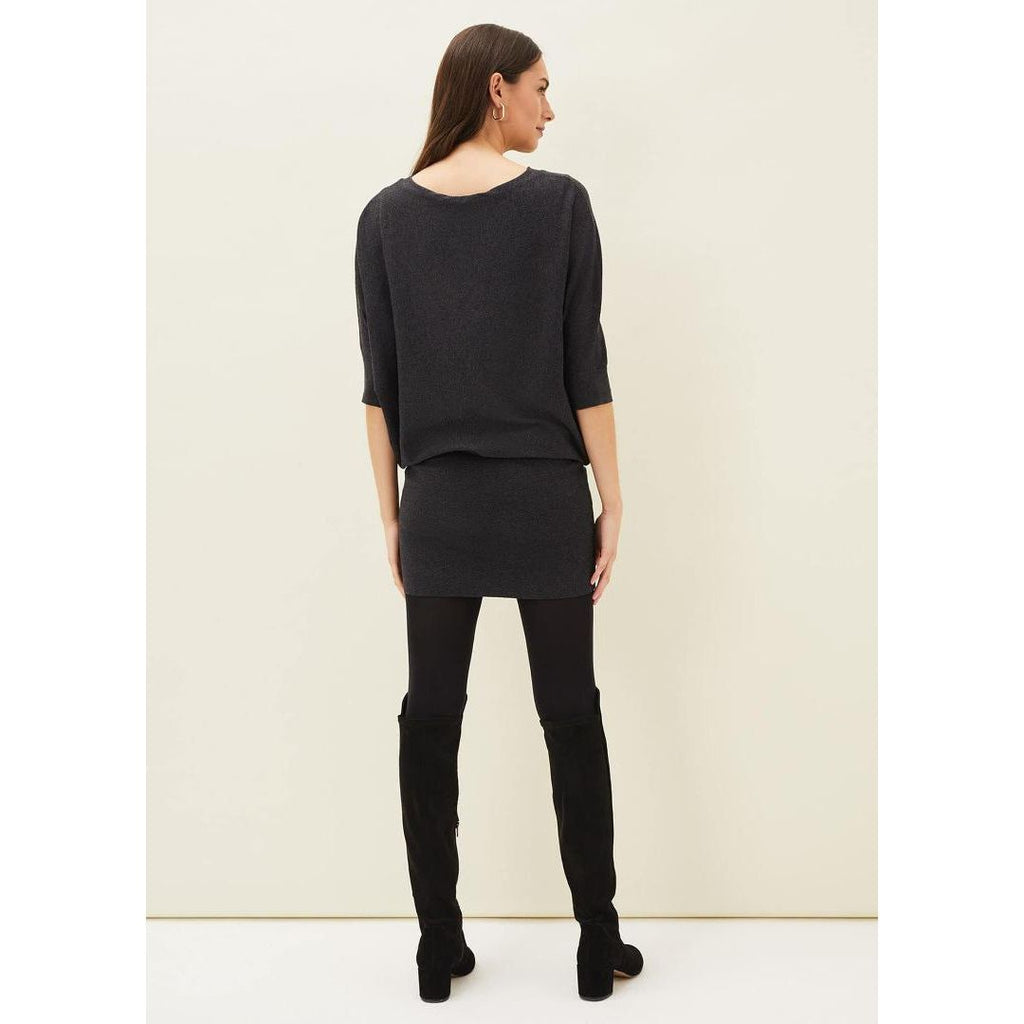 Phase Eight Becca Batwing Dress - Charcoal - Beales department store