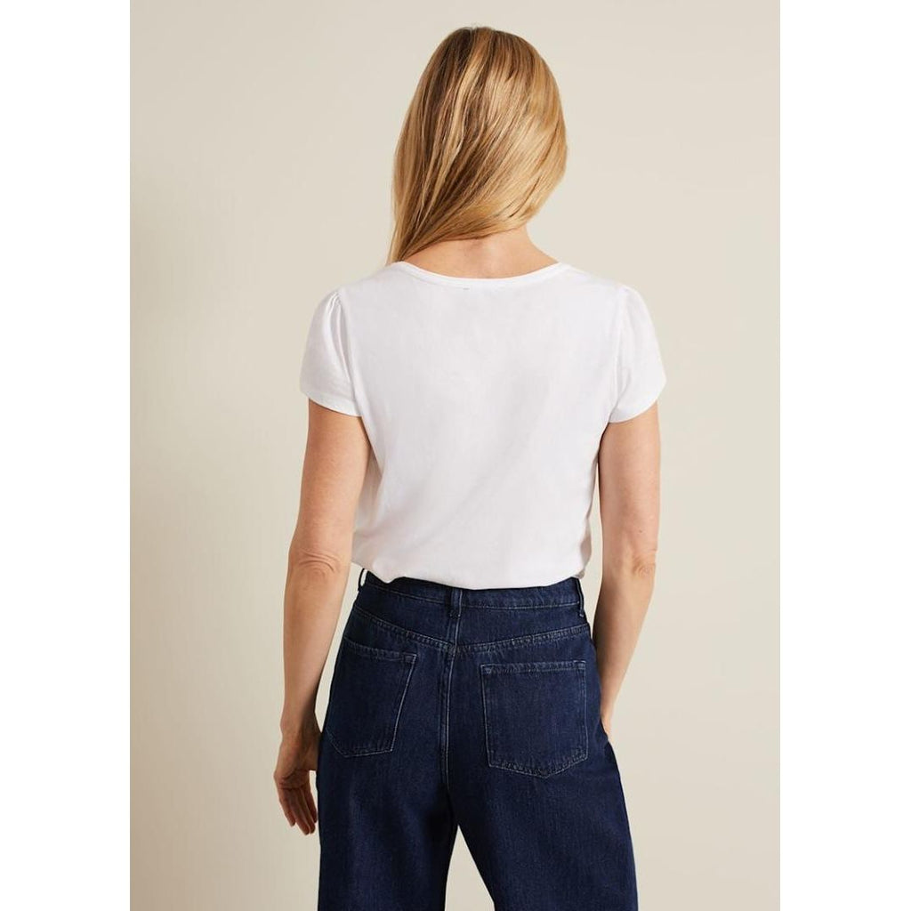 Phase Eight Bella Square Neck Top - White - Beales department store