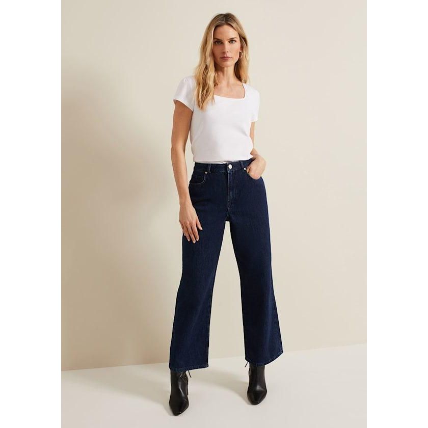 Phase Eight Bella Square Neck Top - White - Beales department store