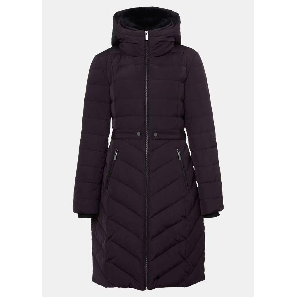 Phase Eight Bobbie Burgundy Puffer Coat - Burgundy - Beales department store