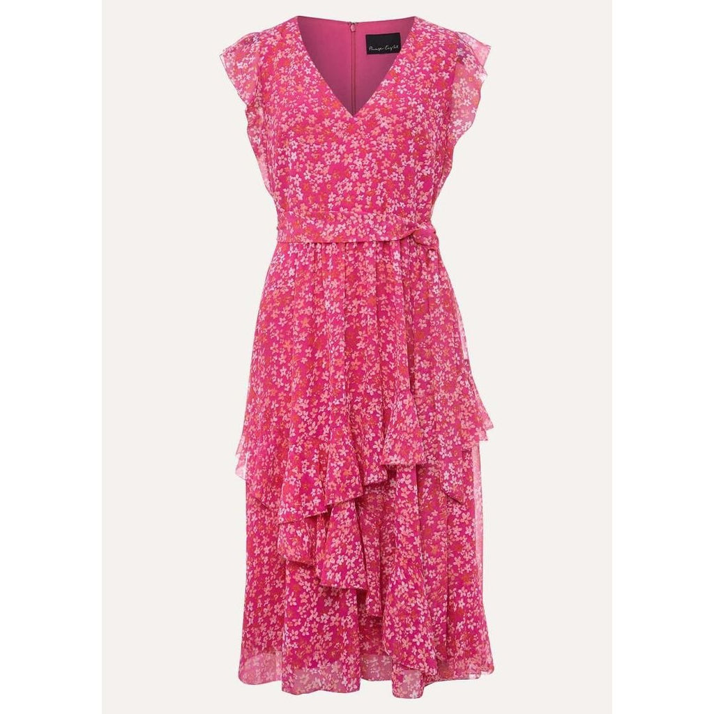 Phase Eight Breesha Printed Dress - Pink/Multi - Beales department store