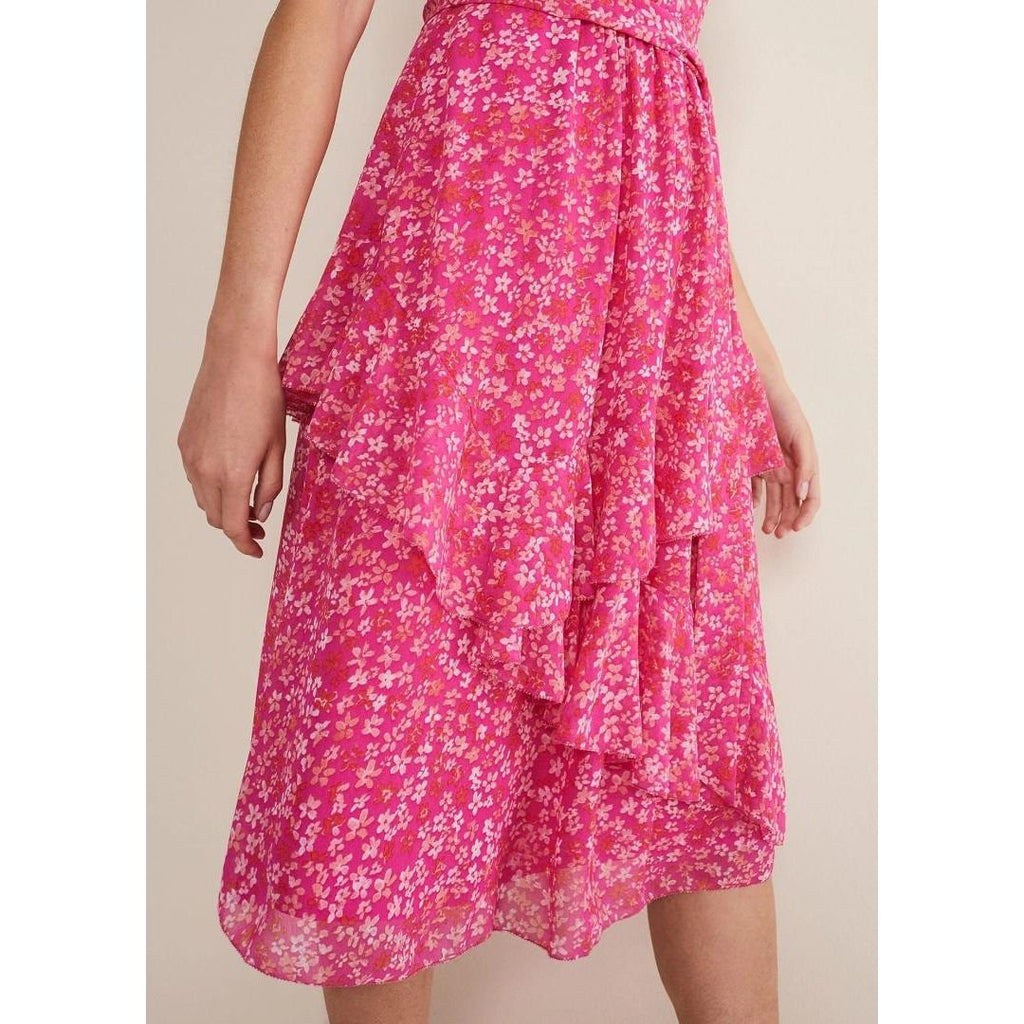 Phase Eight Breesha Printed Dress - Pink/Multi - Beales department store