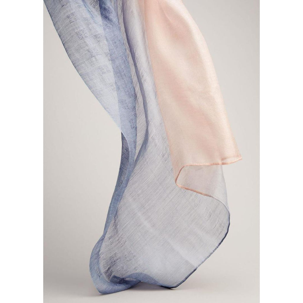 Phase Eight Clementine Ombre Scarf - Blue/Pink - Beales department store