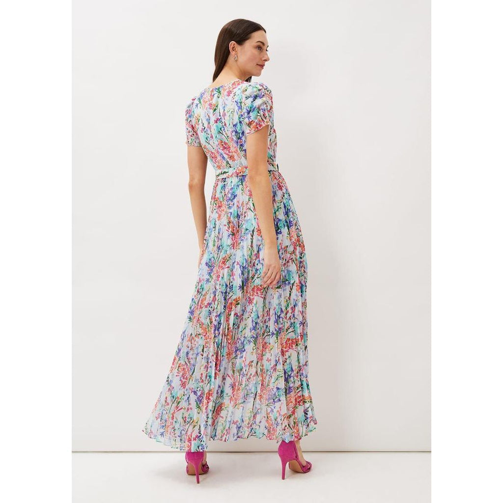 Phase Eight Cleo Floral Midaxi Dress - Cherry/Multi - Beales department store