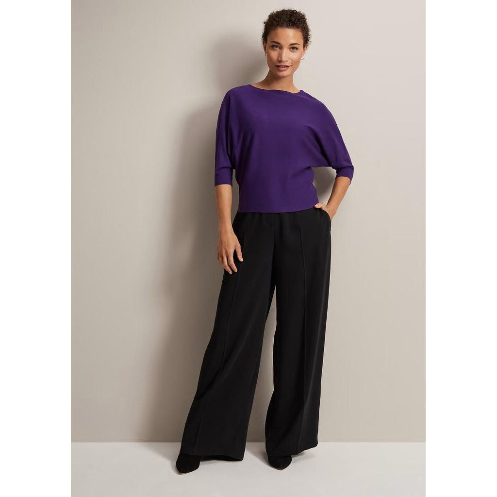 Phase Eight Cristine Batwing Jumper - Purple - Beales department store