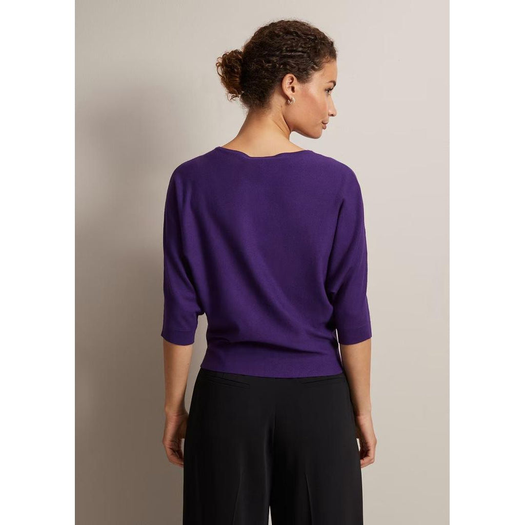 Phase Eight Cristine Batwing Jumper - Purple - Beales department store