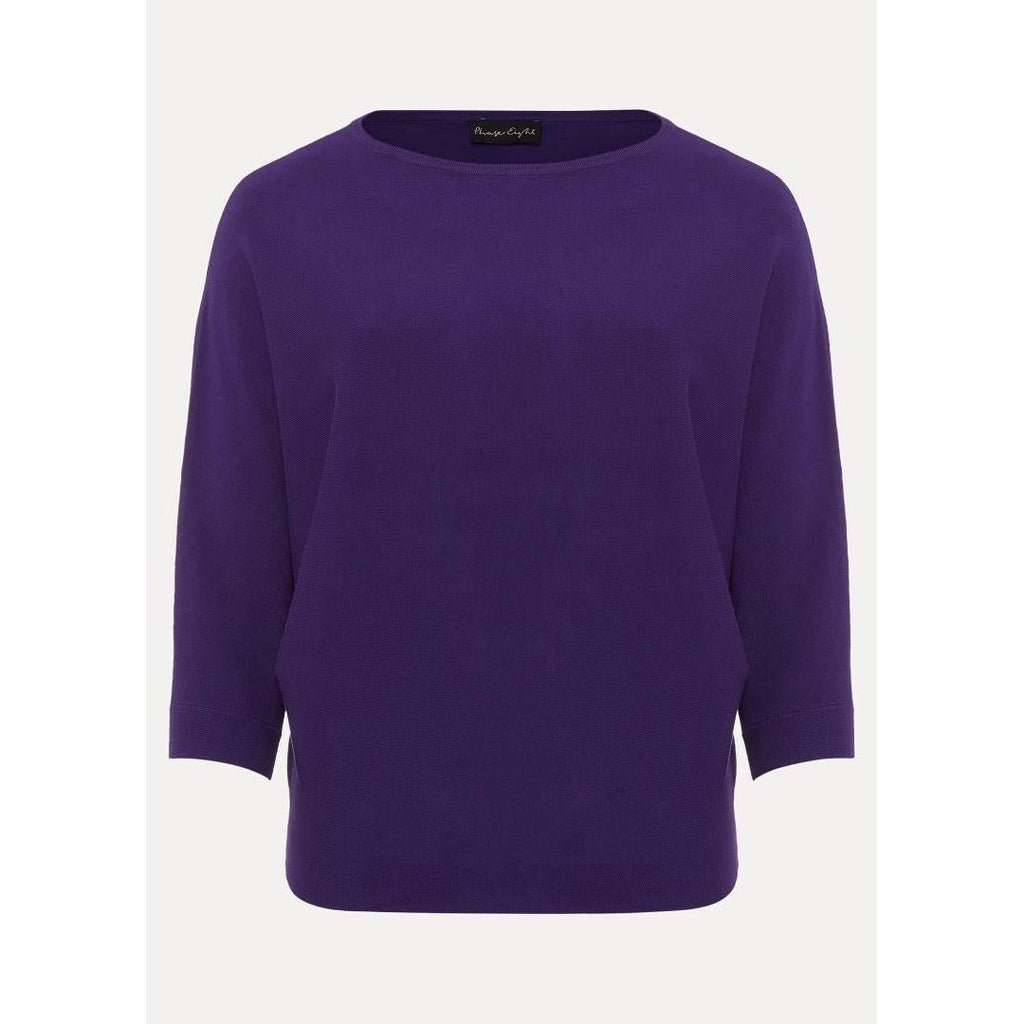 Phase Eight Cristine Batwing Jumper - Purple - Beales department store