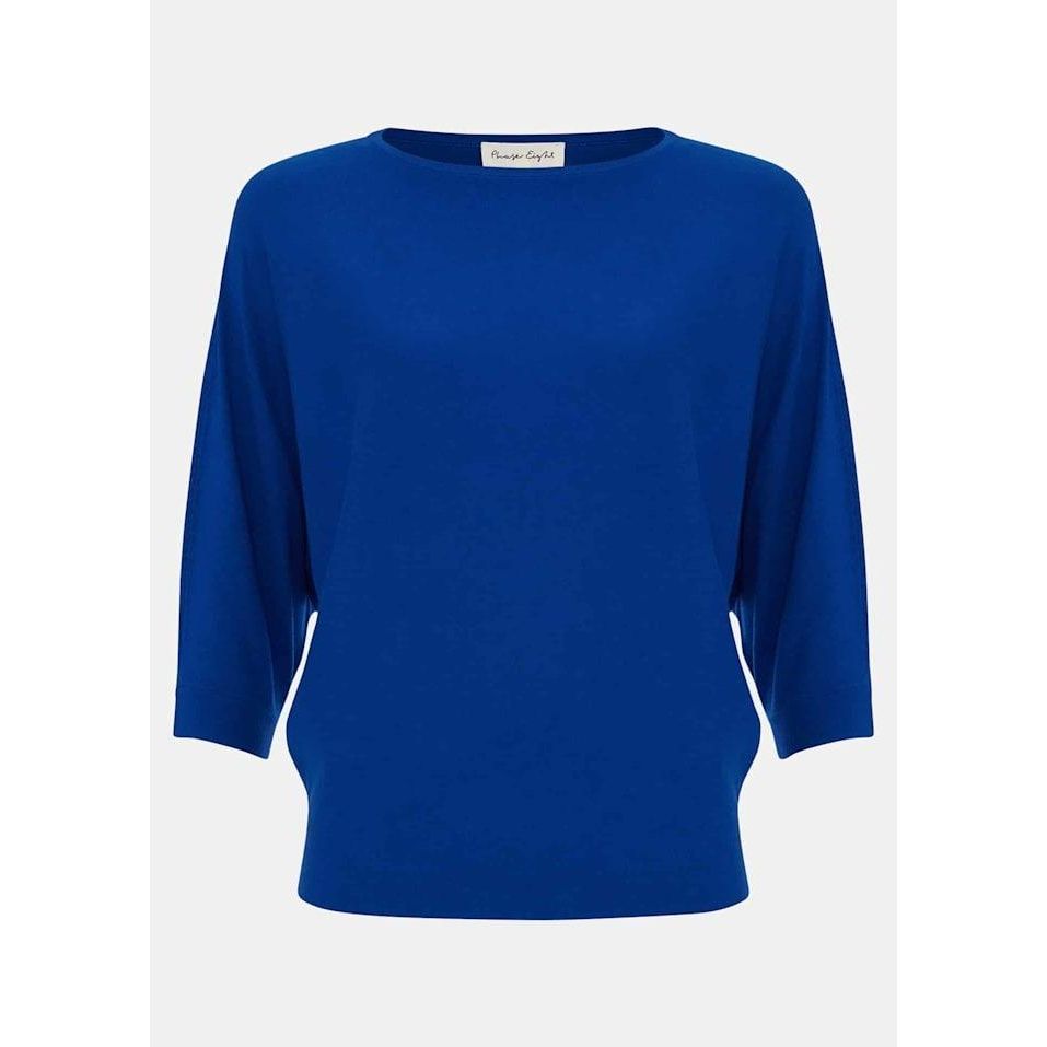 Phase Eight Cristine Knit Jumper - Cobalt - Beales department store