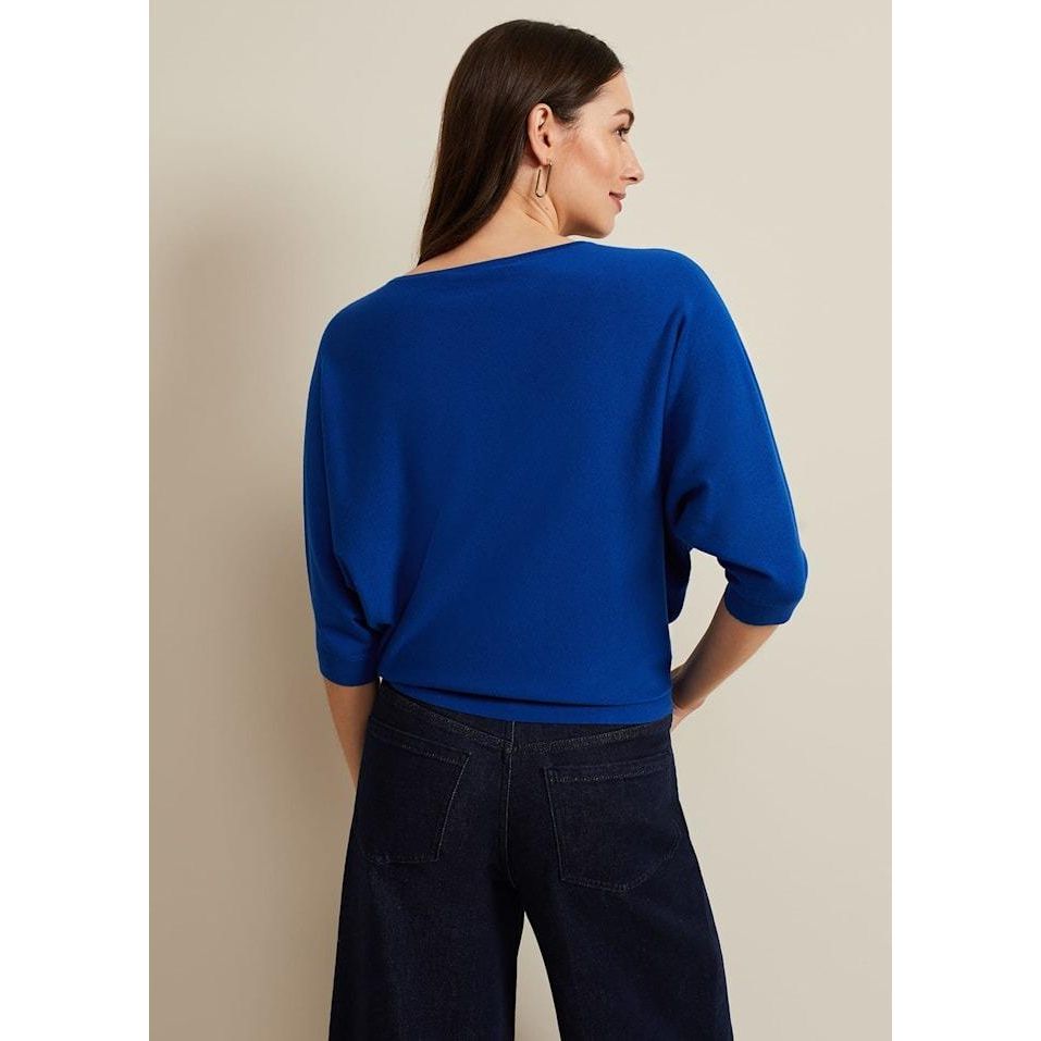 Phase Eight Cristine Knit Jumper - Cobalt - Beales department store