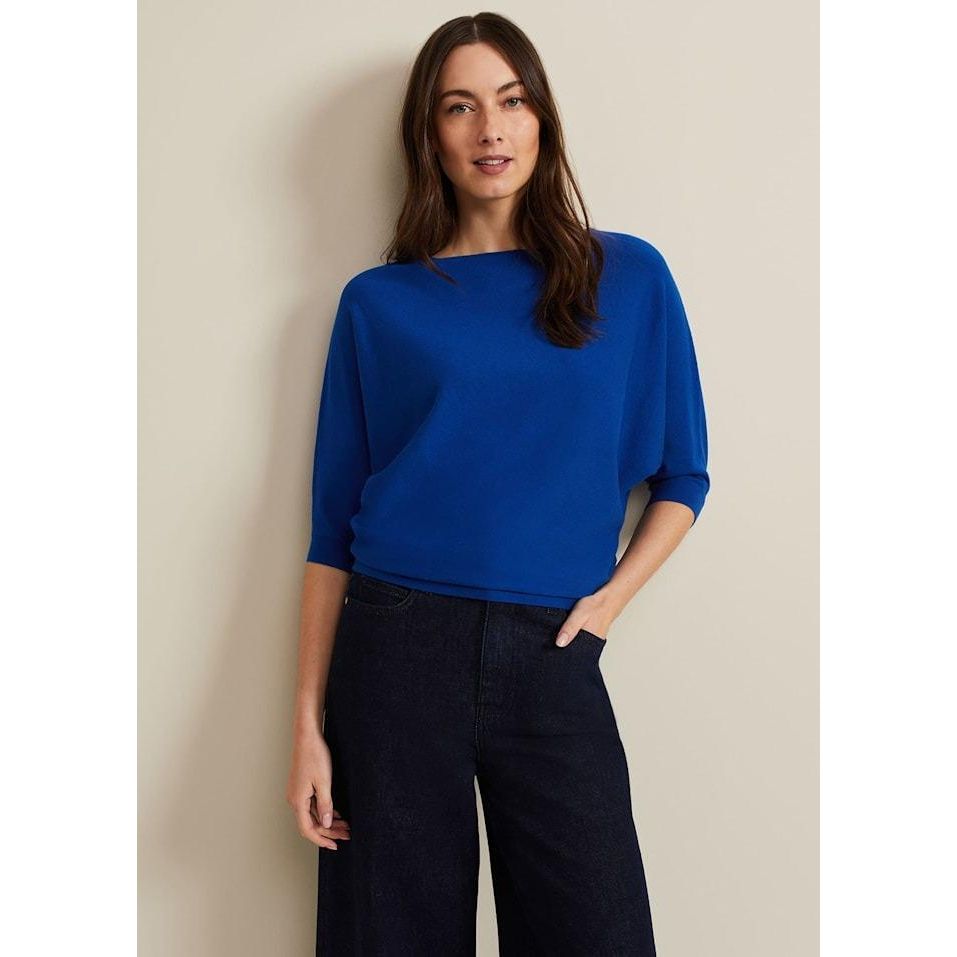 Phase Eight Cristine Knit Jumper - Cobalt - Beales department store