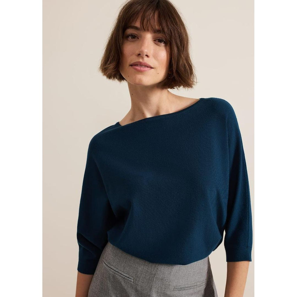 Phase Eight Cristine Knit Jumper - Petrol - Beales department store