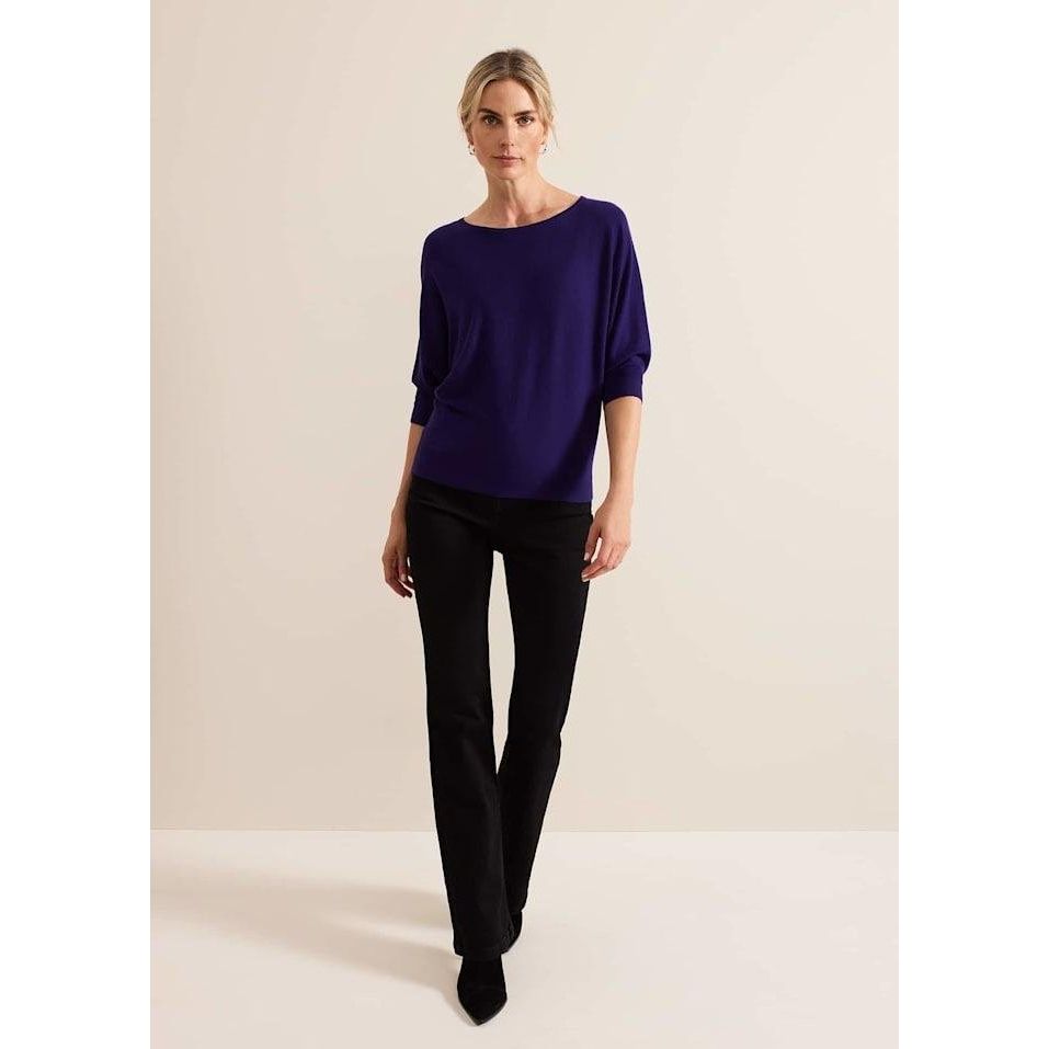 Phase Eight Cristine Knit Jumper - Purple - Beales department store