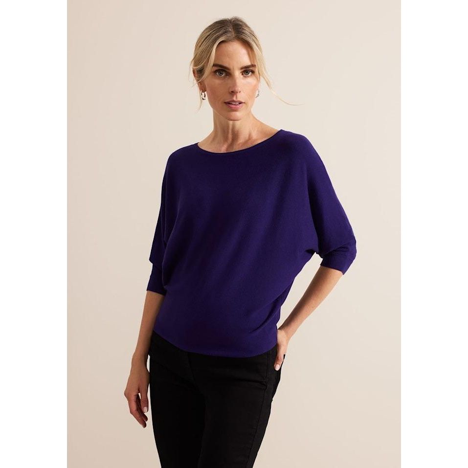 Phase Eight Cristine Knit Jumper - Purple - Beales department store