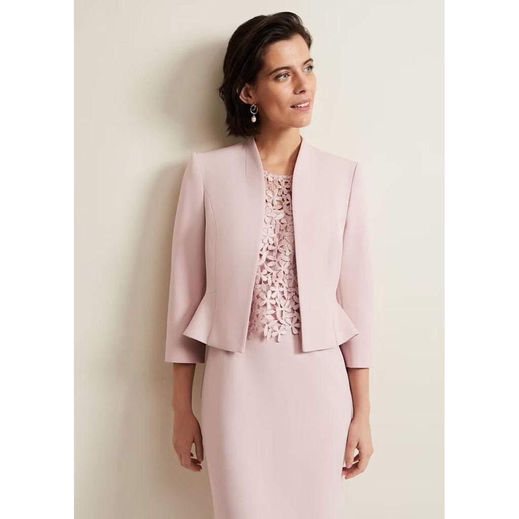 Phase Eight Daisy Peplum Jacket - Pale Pink - Beales department store