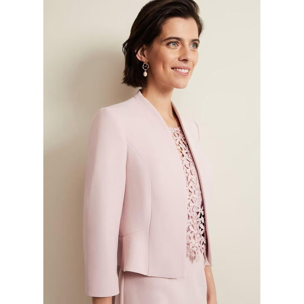 Phase Eight Daisy Peplum Jacket - Pale Pink - Beales department store