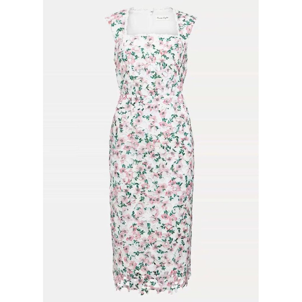 Phase Eight Diana Floral Lace Midi Dress - Multi - Coloured - Beales department store