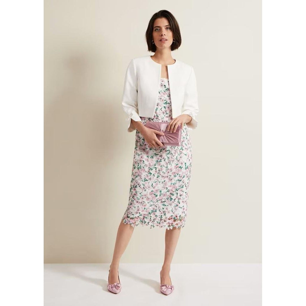 Phase Eight Diana Floral Lace Midi Dress - Multi - Coloured - Beales department store