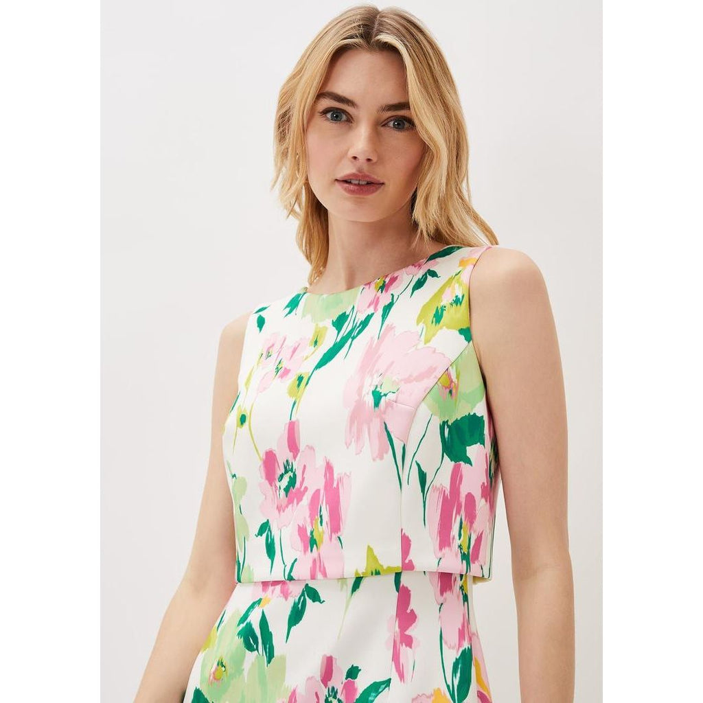 Phase Eight Effie Floral Dress - Ivory - Beales department store