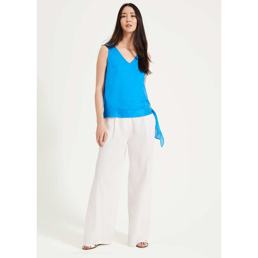 Phase Eight Eilian Silk Blouse - Blue 18 - Beales department store