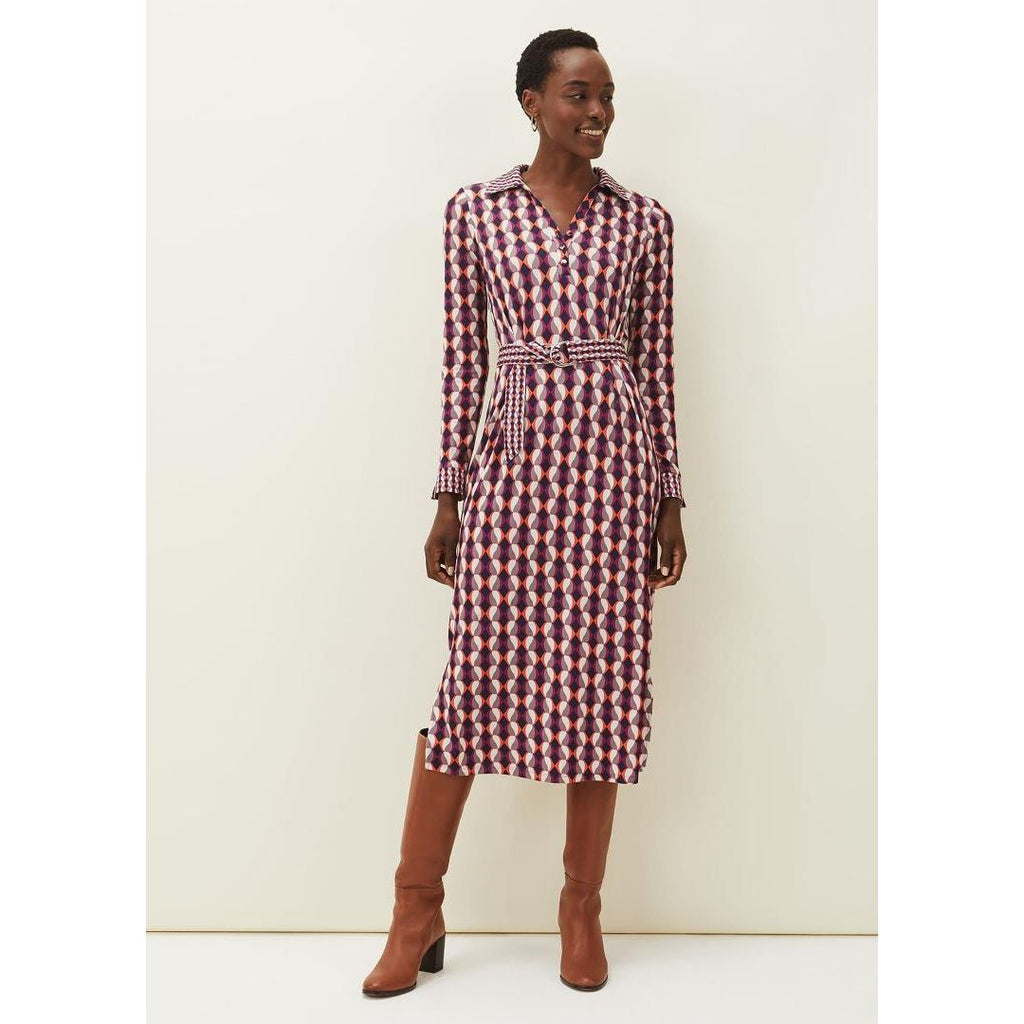 Phase Eight Elizza Geo Dress - Multi - Beales department store