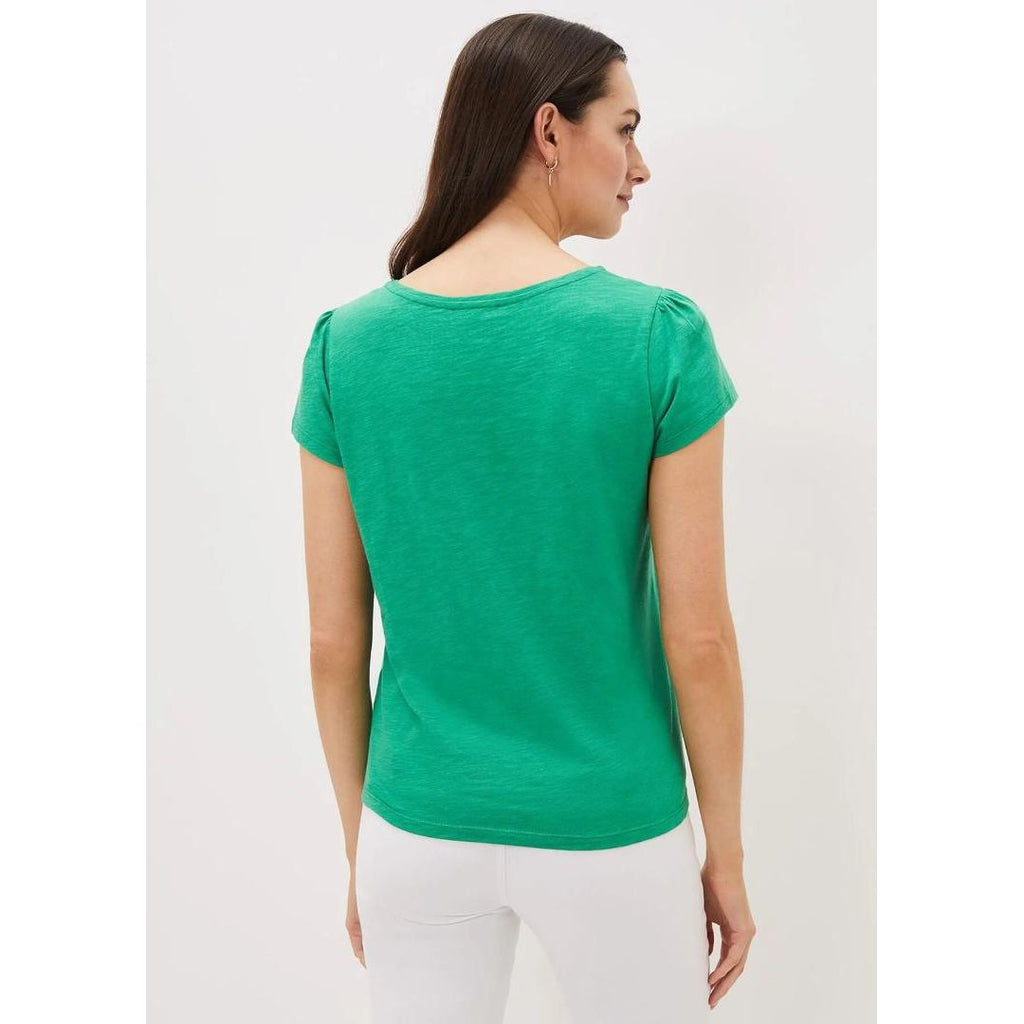 Phase Eight Elspeth Square Neck Top - Apple Green - Beales department store