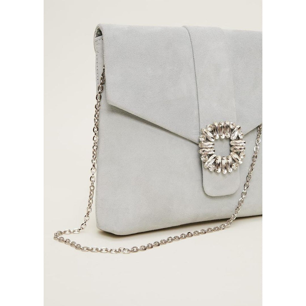 Phase Eight Embellished Clutch Bag - Eau De Nil - Beales department store