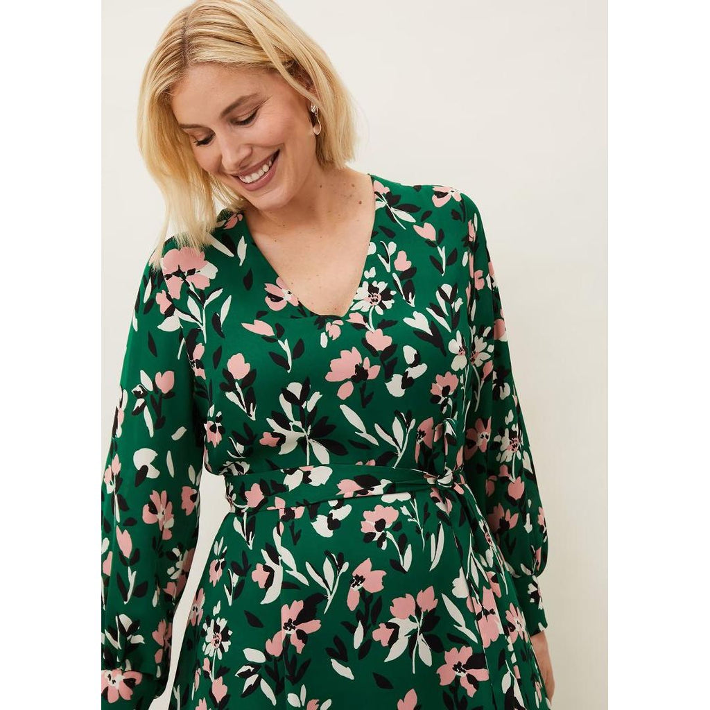 Phase Eight Emmy Floral Dress - Jade/Multi - Beales department store