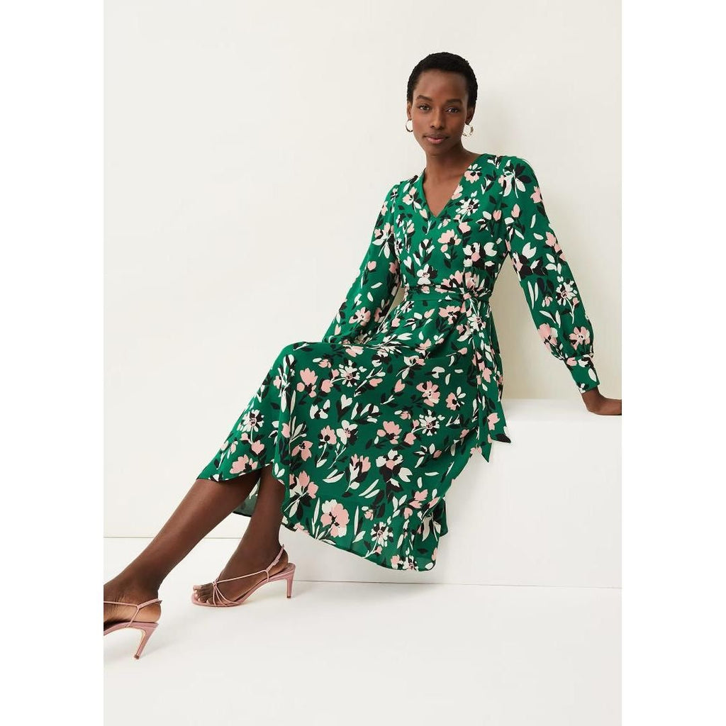 Phase Eight Emmy Floral Dress - Jade/Multi - Beales department store