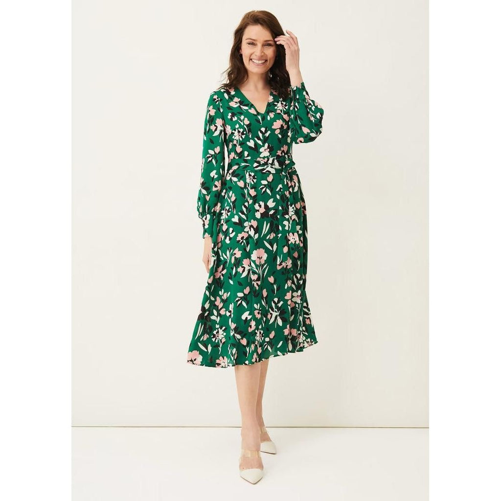 Phase Eight Emmy Floral Dress - Jade/Multi - Beales department store