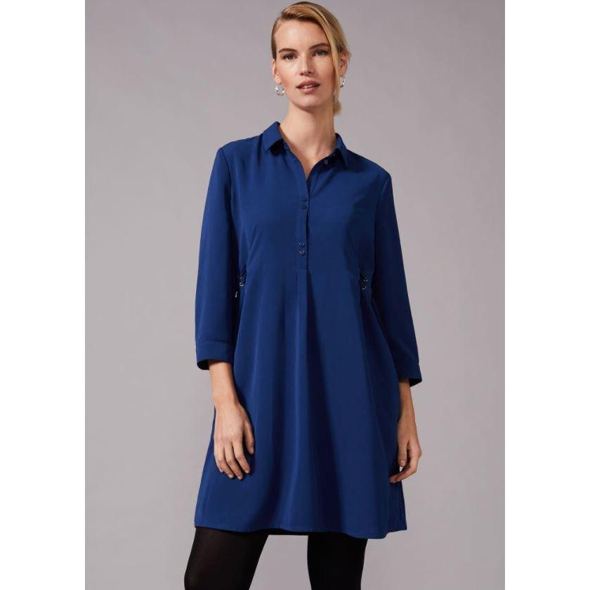 Phase Eight Esi Eyelet Tunic Dress - Petrol - Beales department store