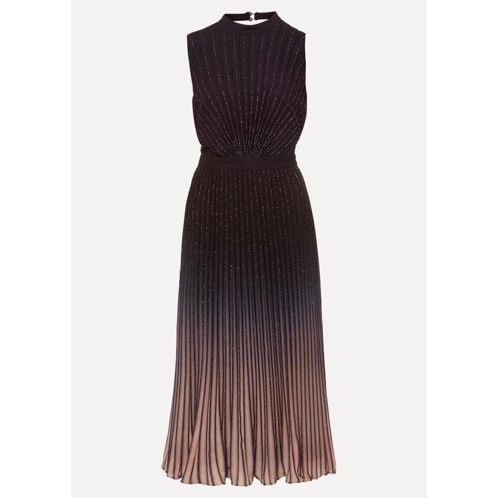 Phase Eight Estella Dark Purple Ombre Midaxi Dress - Purple - Beales department store