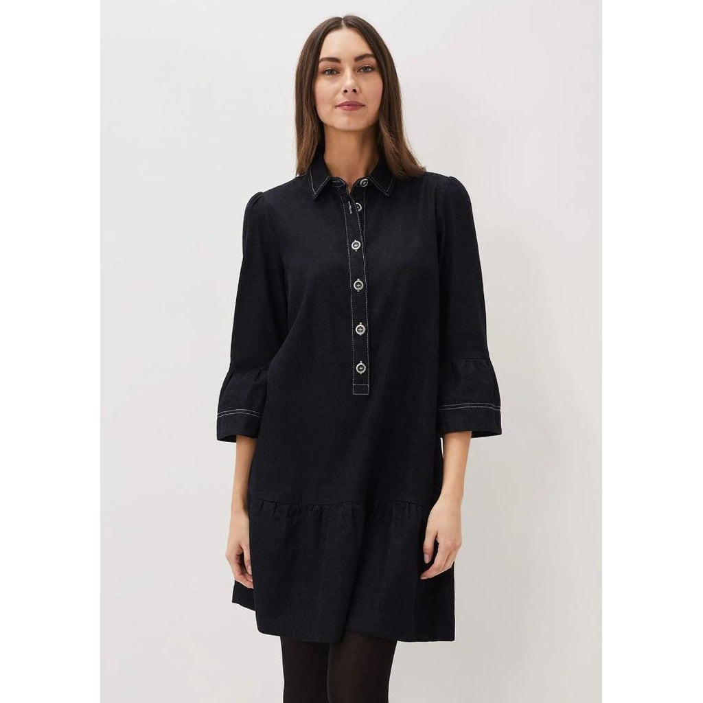 Phase Eight Fleur Denim Shift Dress - Indigo - Beales department store