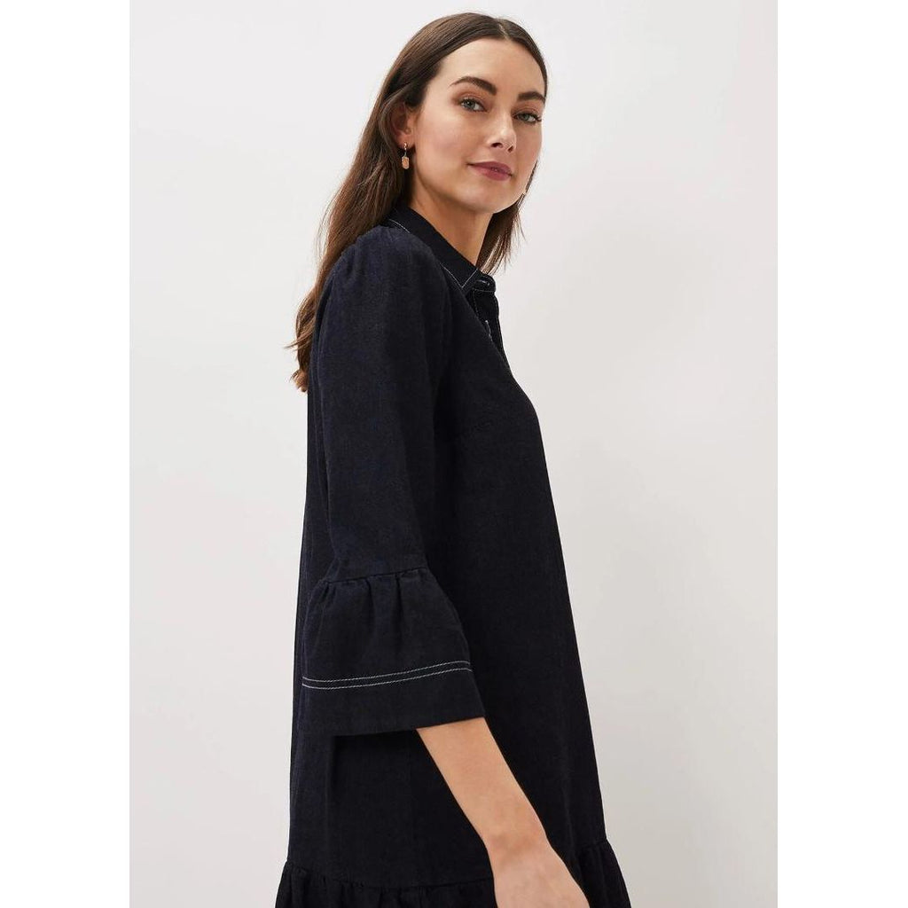 Phase Eight Fleur Denim Shift Dress - Indigo - Beales department store